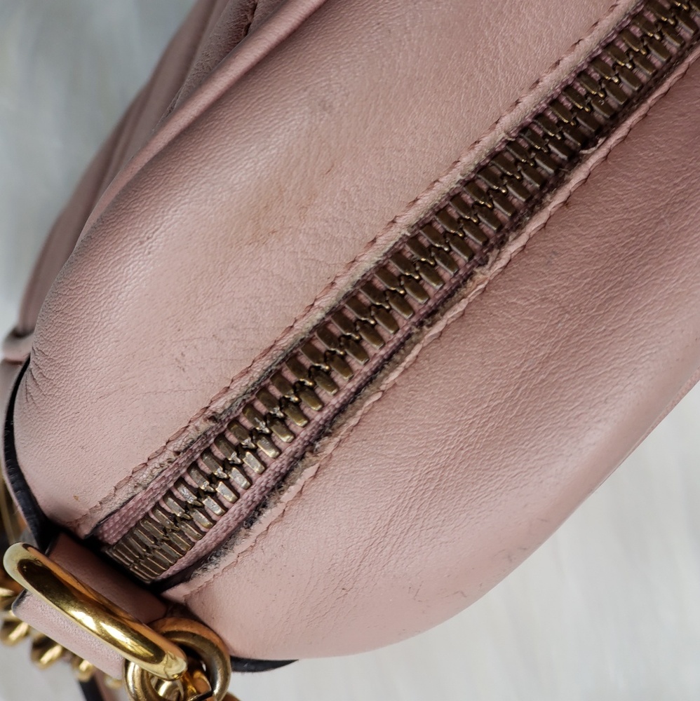 Gucci Marmont Small Pink Blush Crossbody Bag - Picture 3 of 8